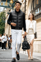 Leather Down Vest