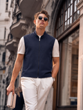 Wool-Blend Zip Vest