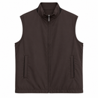 Reversible Wool-Blend Lightweight Zip Vest